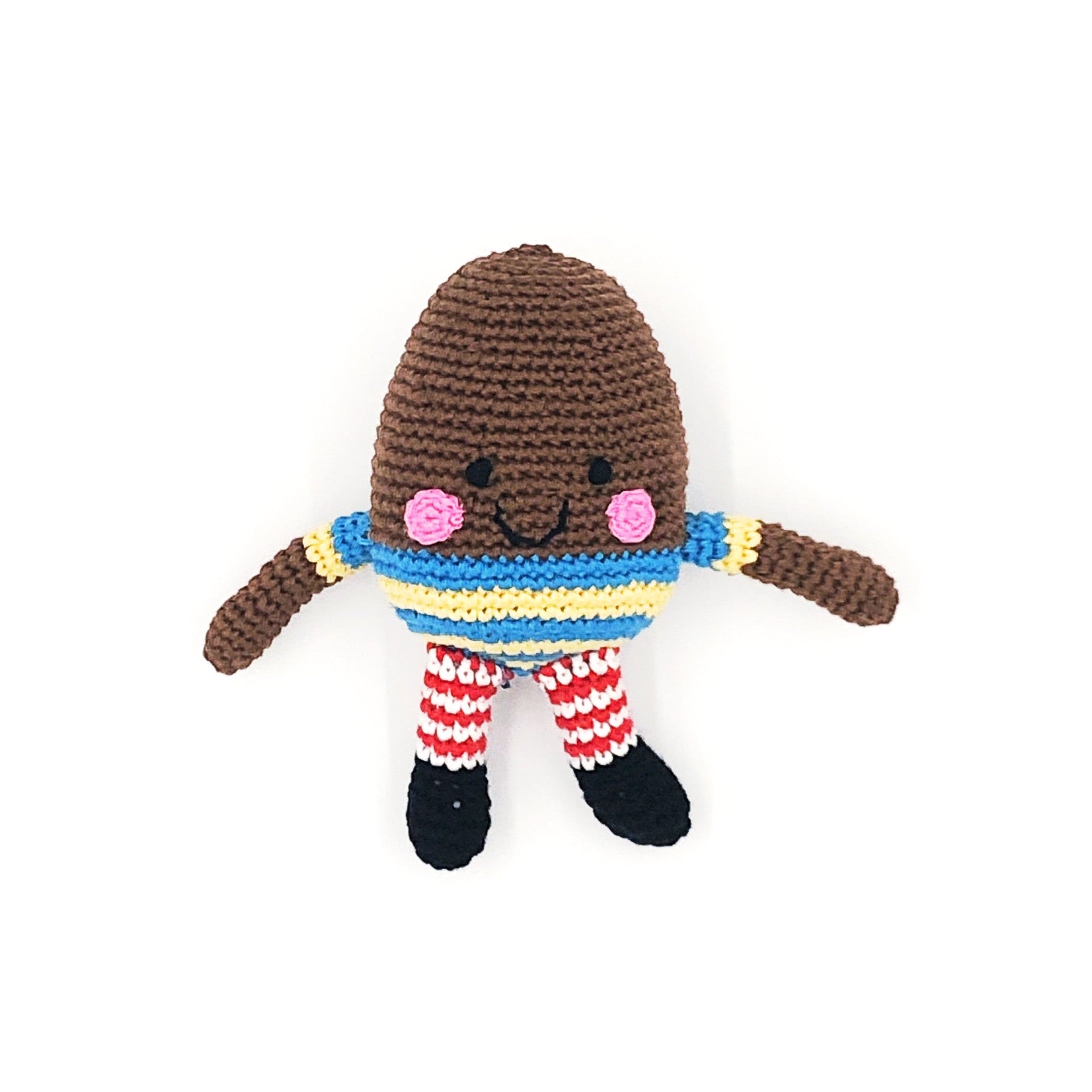Handmade Crochet Chocolate Egg Baby Toy