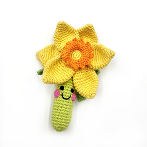 Daisy Plush Toy crochet with organic cotton yarn