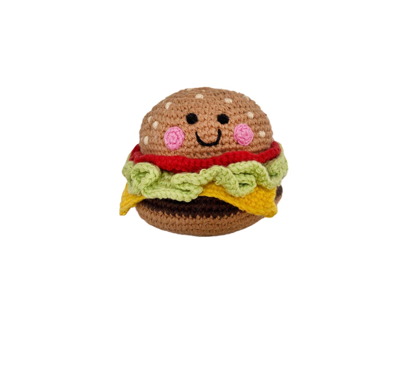 Crochet Burger Baby Toy