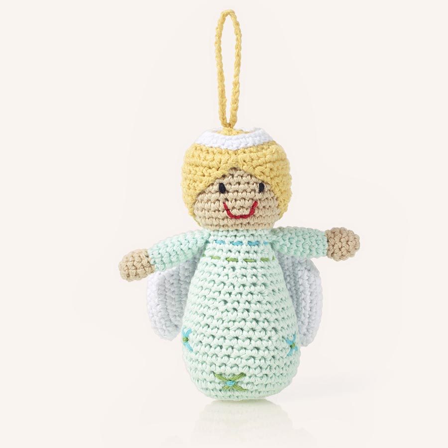 Crochet Angel Doll Ornament with Wings