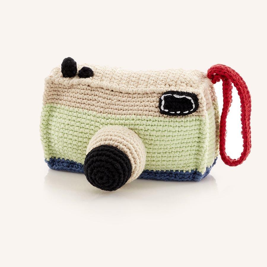 Handmade Crochet Cotton Toy Camera