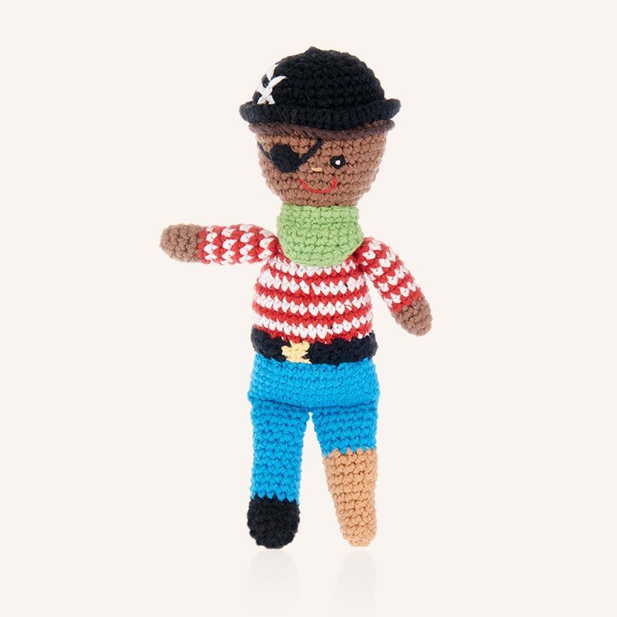 Pirate Rattle Pebble Toy Pirate Rattle | Black Pirate Doll | Kahiniwalla ...