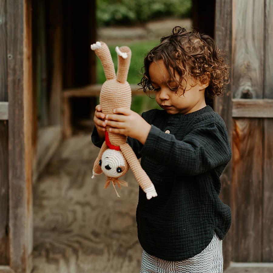 Pebble Rattles Pebble Baby Sloth Toy & Rattle | Soft Stuffed Sloth | Kahiniwalla ...