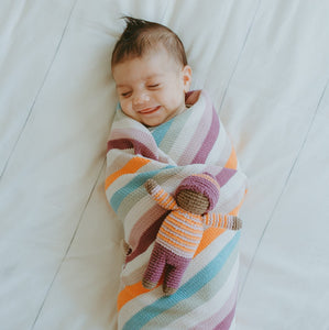 Stripey Baby Blanket -Multi